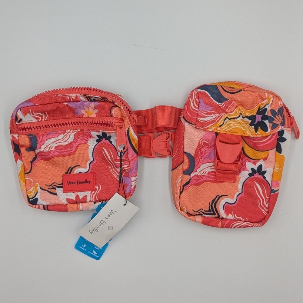 Vera Bradley ReActive Belt Bag Sling Rosa Agate Floral Fanny‎ Pack Colorful NWT